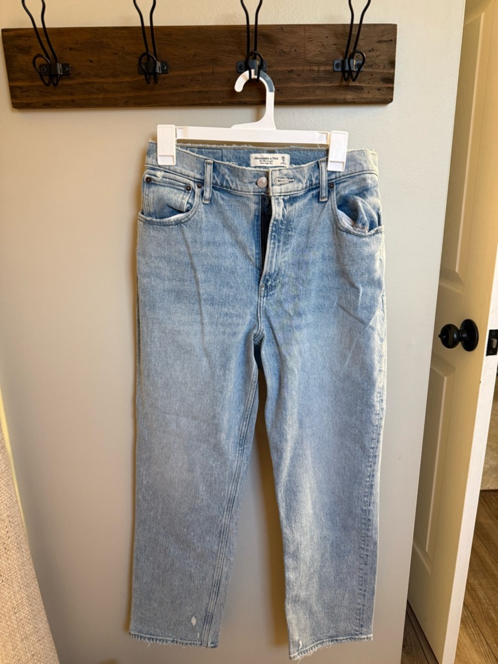 Abercrombie & Fitch Light Wash Straight Leg Jeans